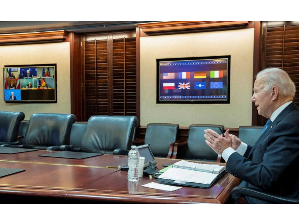 biden virtual dng pemimpin eropa
