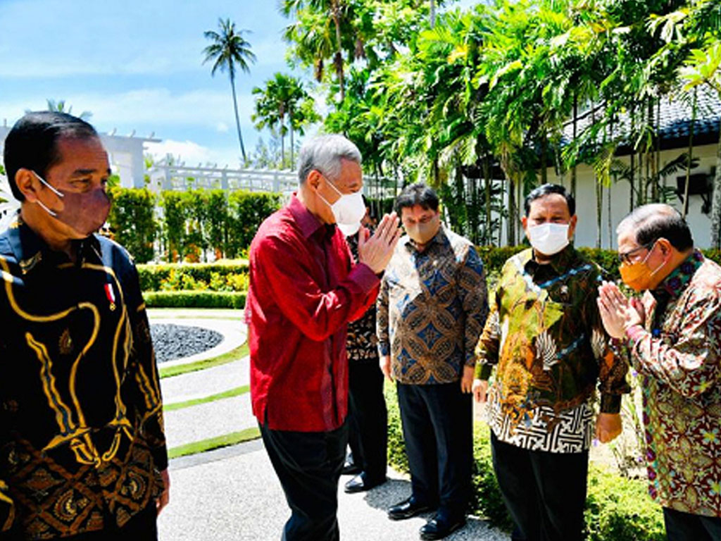 jokowi terima pm lee di bintan