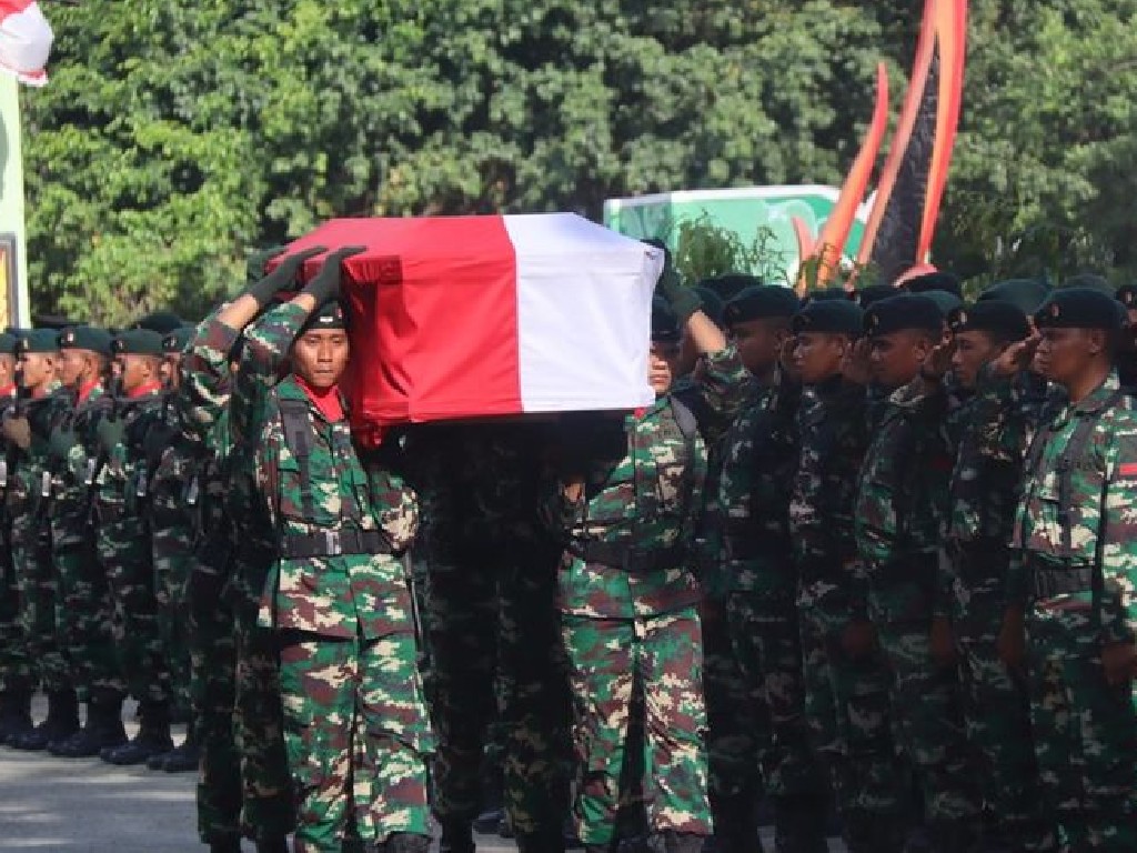 Pemakaman prajurit TNI yang gugur dalam tugas