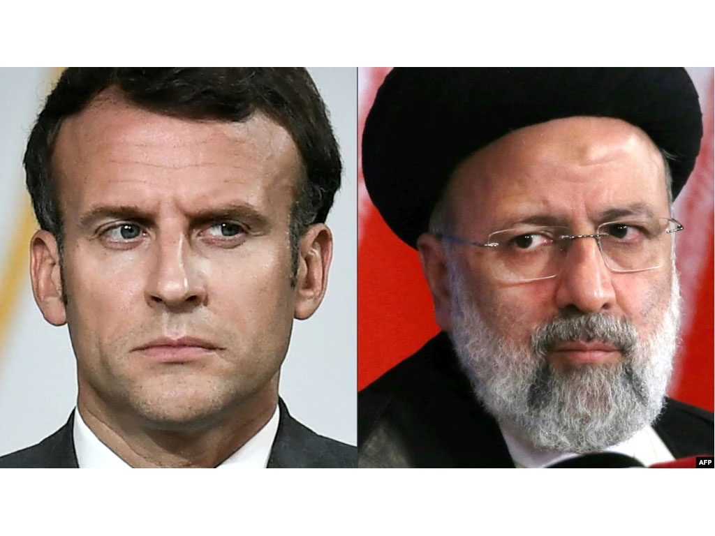 macron dan presiden iran