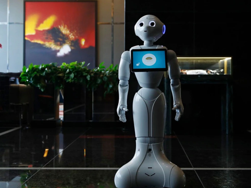 robot di hotel di las vegas