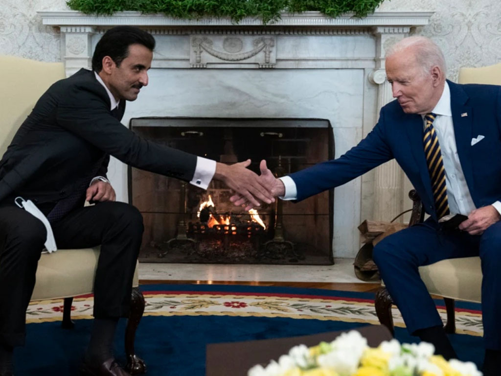 biden dan pemimpin qatar di washington