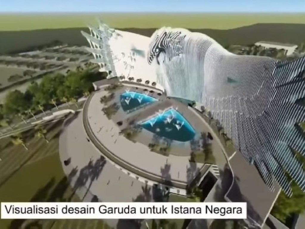 Visualiasi desain garuda untuk Istana Negara di IKN baru