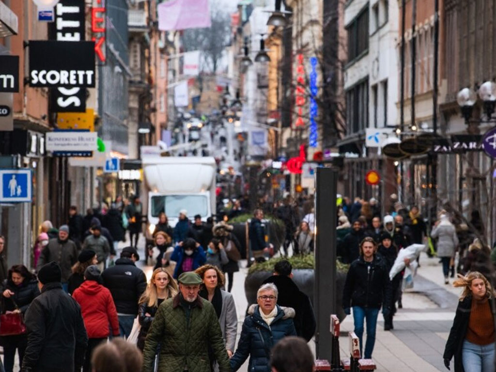 pusat perbelanjaan tersibuk di Stockholm saat covid