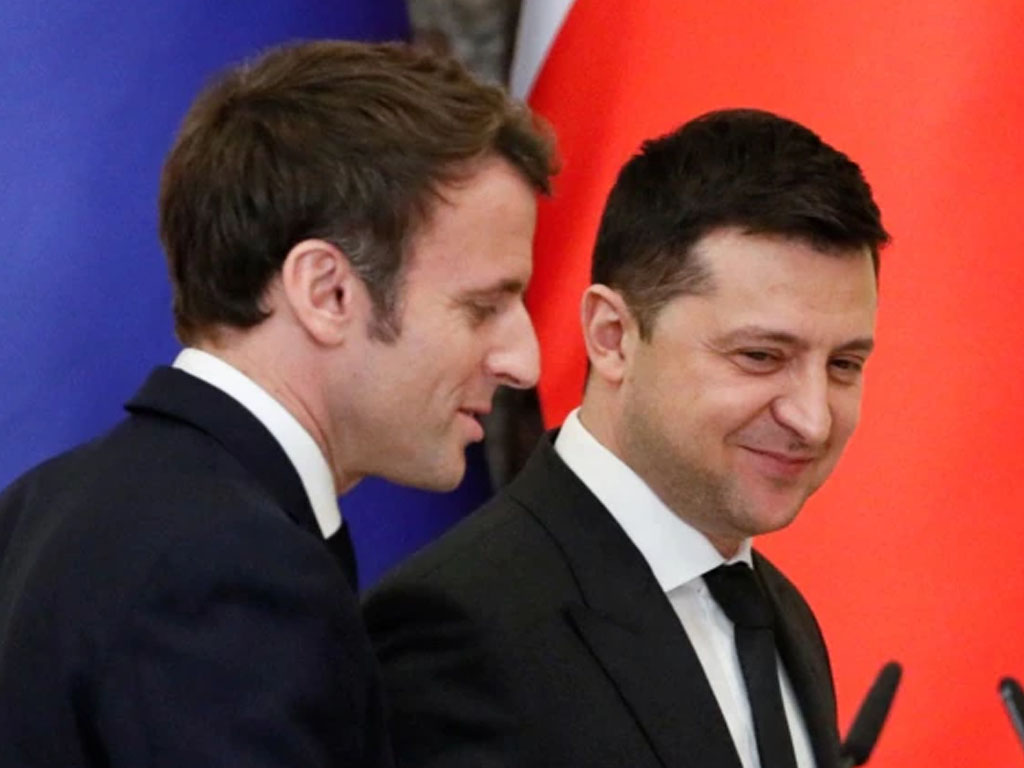 macron dan Presiden Ukraina