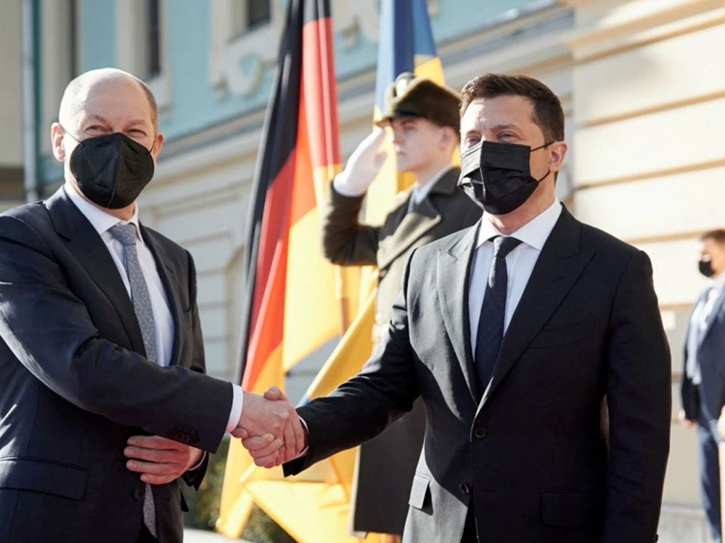 kanselir jerman dan presiden ukraina