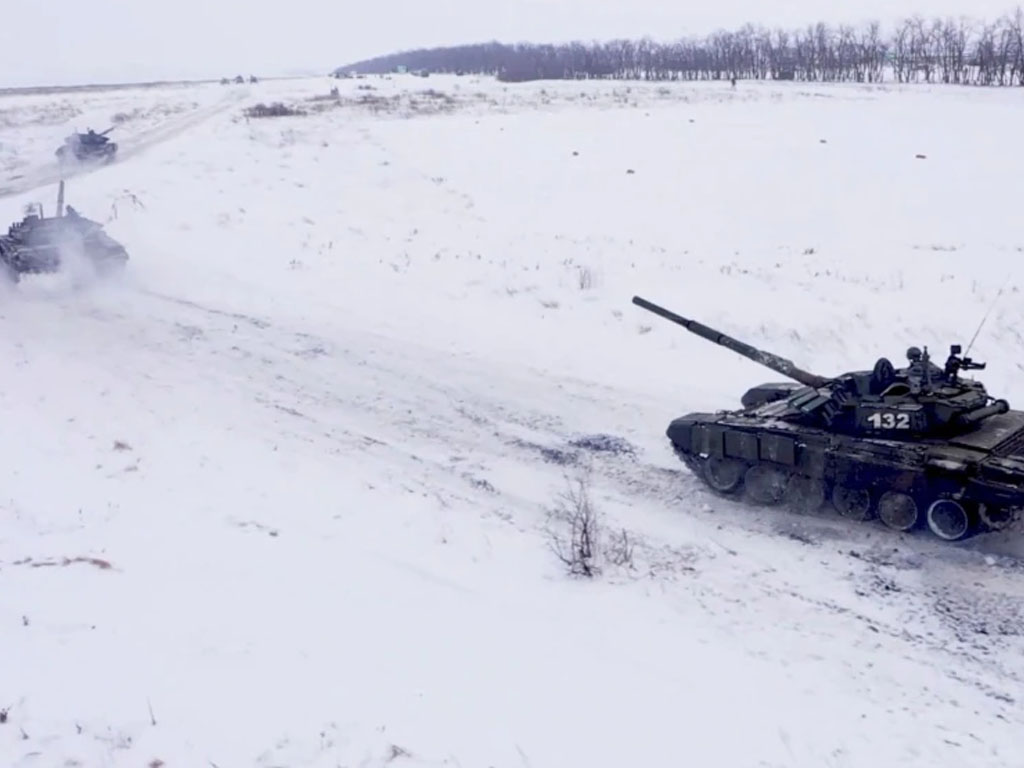 Tank milik pasukan militer Rusia