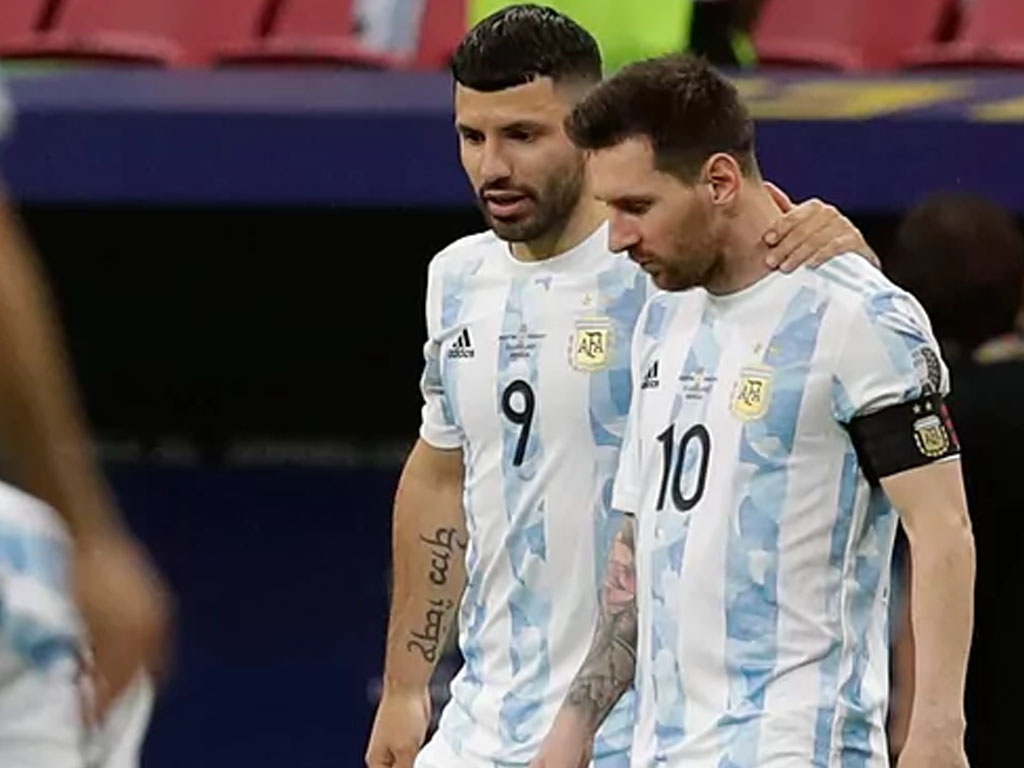 aguero dan messi di timnas argentina