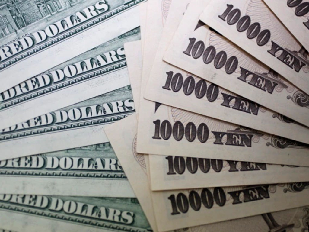 uang kertas yen dan dolar as