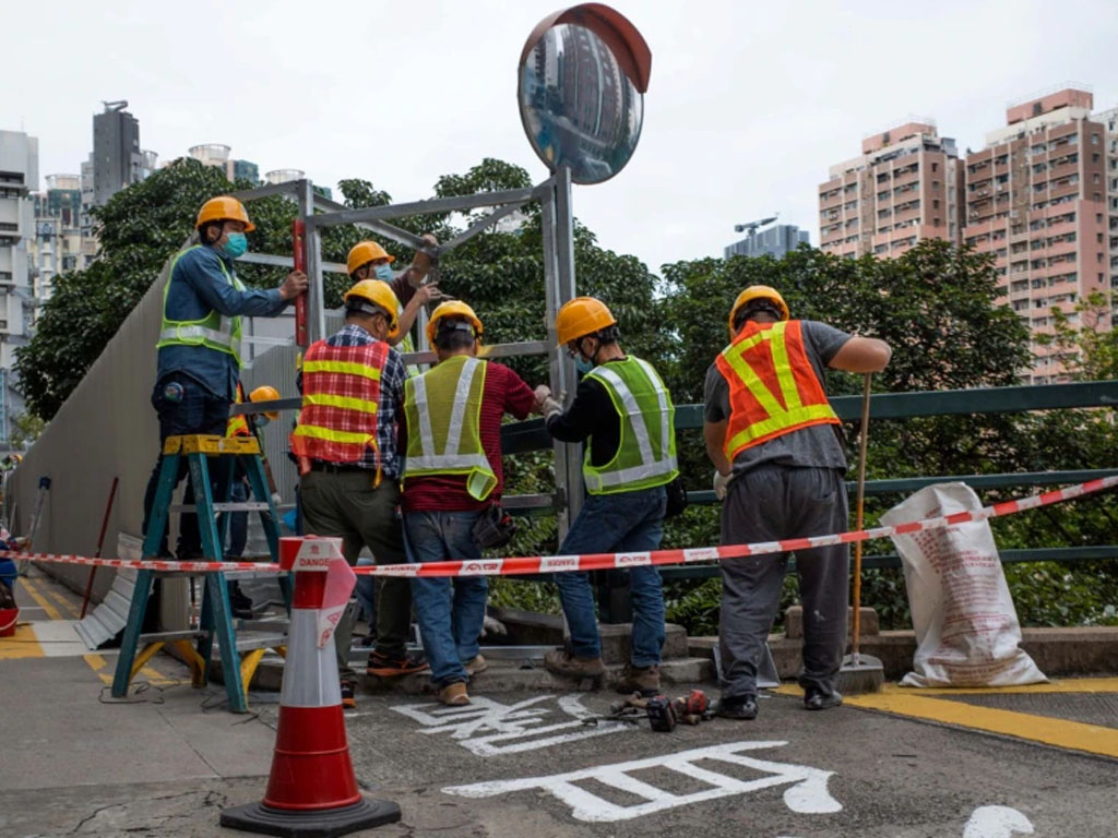 pekerja konstruksi di hong kong