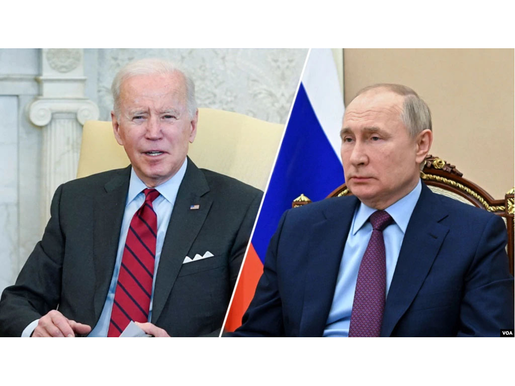 foto kolase biden dan putin