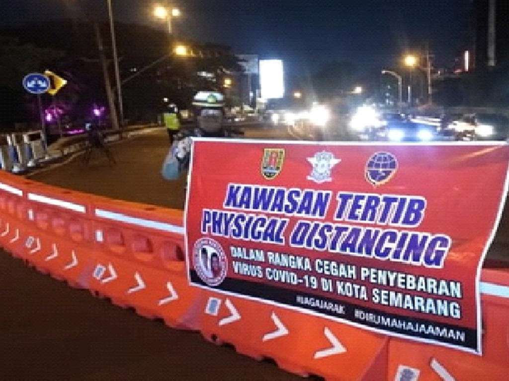 Pemerapan PPKM di Semarang, Jawa Tengah