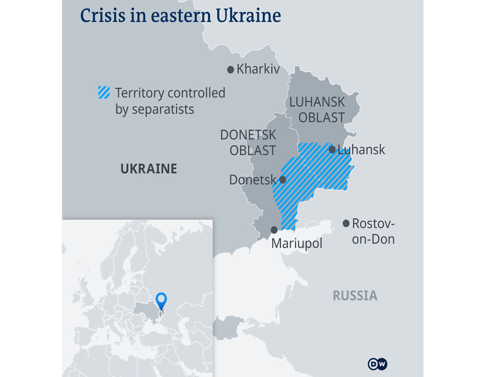 Kawasan konflik Donbas di Ukraina timur