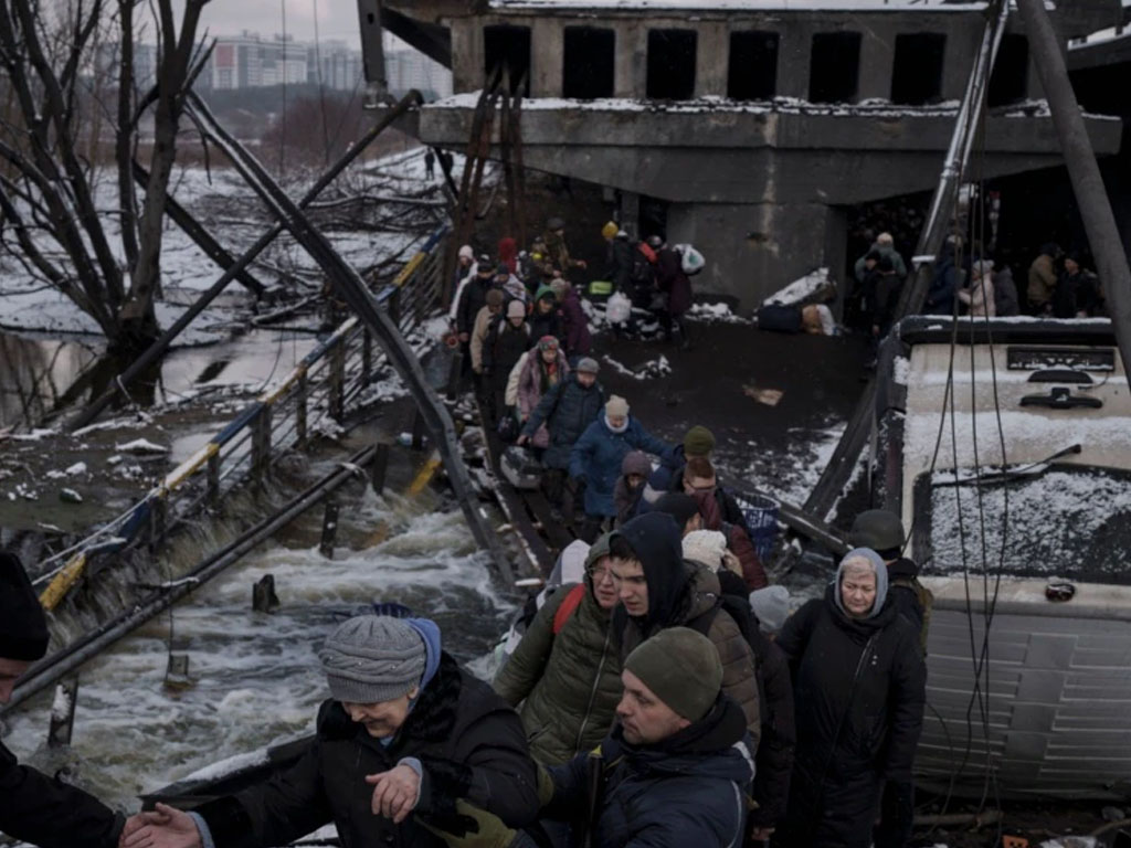 warga ukraina mengungsi