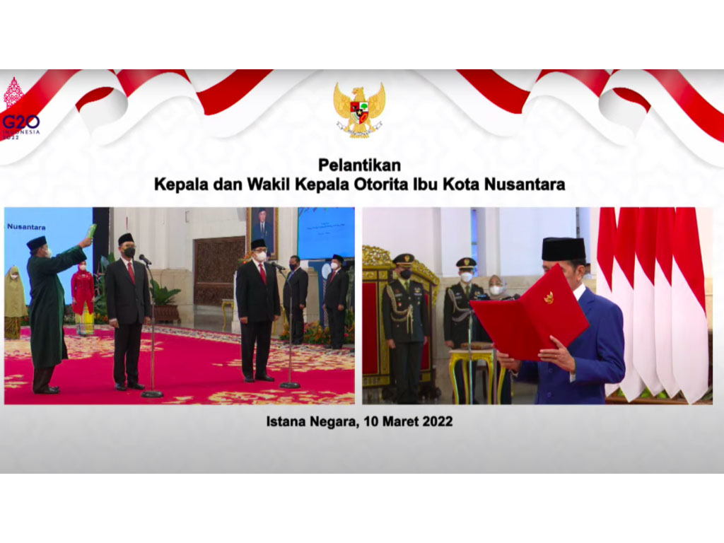 jokowi lantik kepala IKN