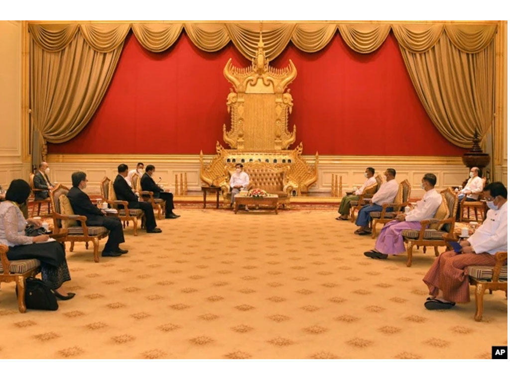 pertemuan urusan asean di myanmar