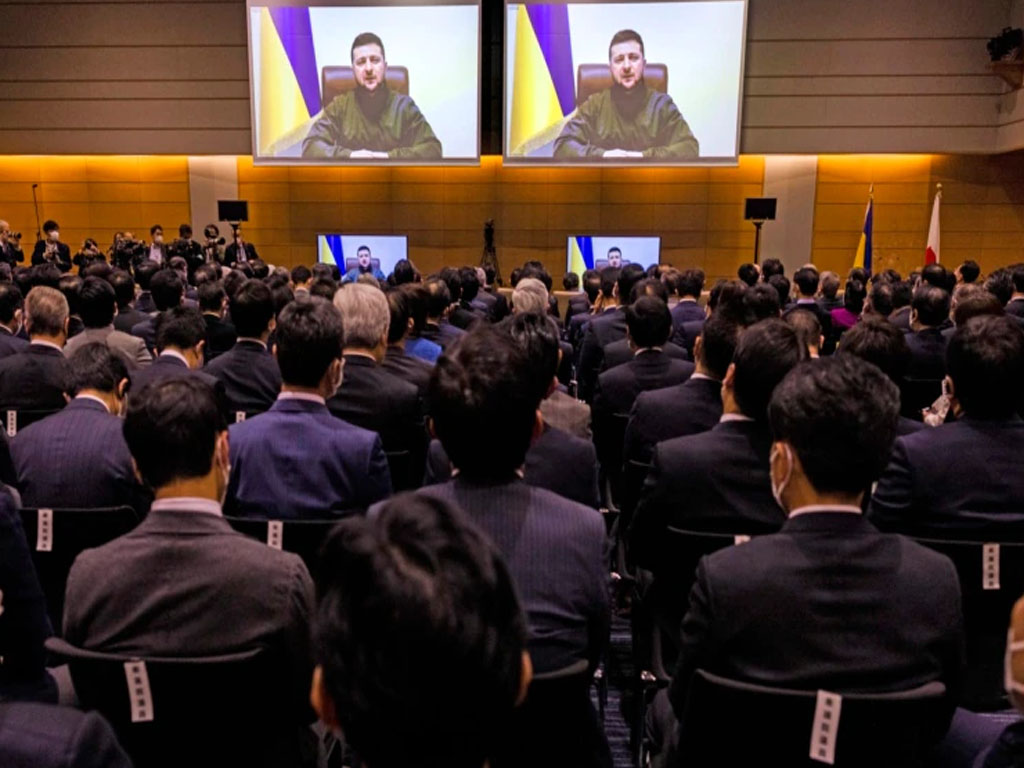 presiden ukraina di parlemen jepang