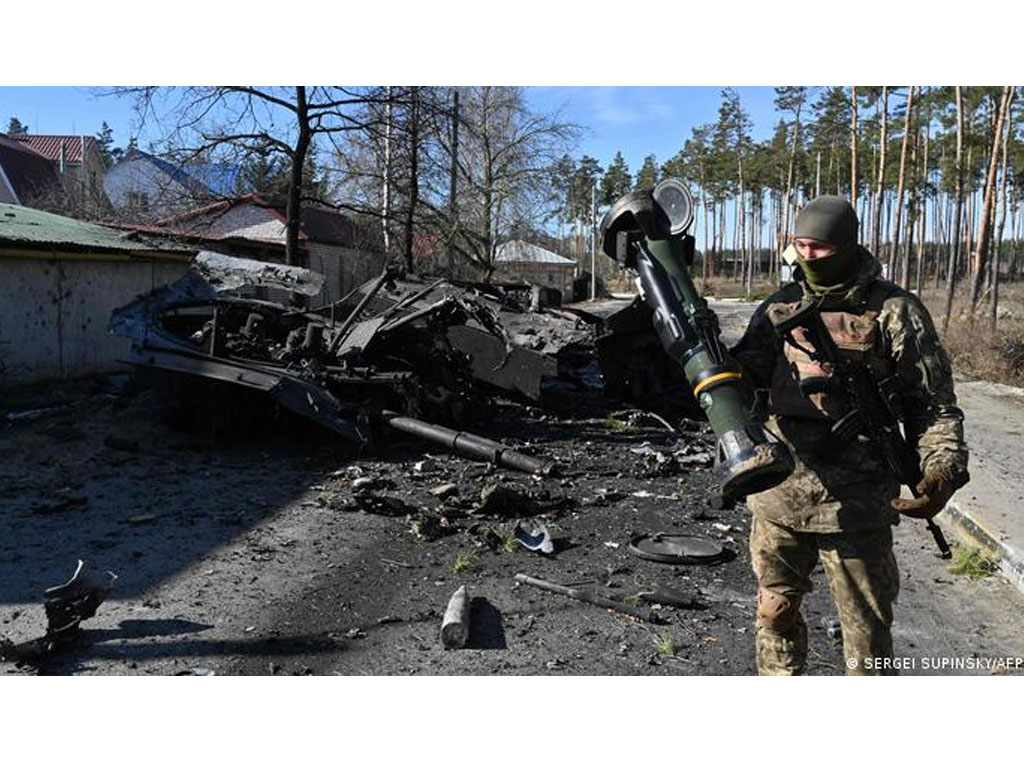 Senjata antitank modern di tangah serdadu ukraina