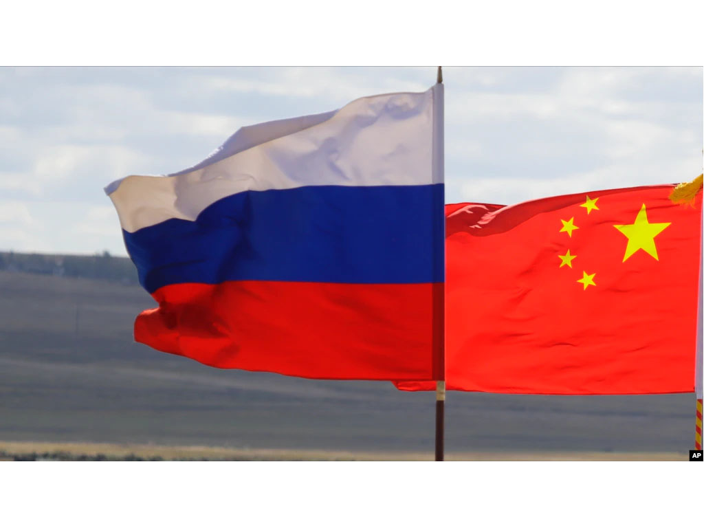 bendera rusia dan china