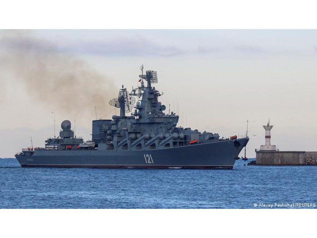 Moskva kapal perang Rusia di Laut Hitam