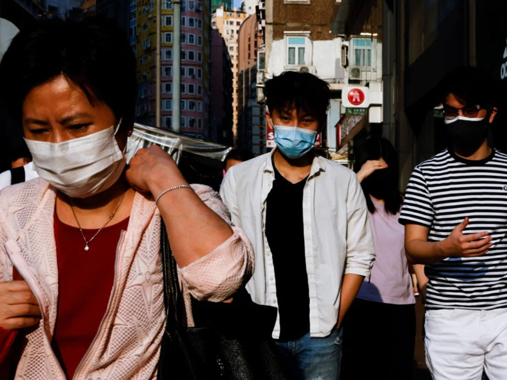 warga hong kong pakai masker
