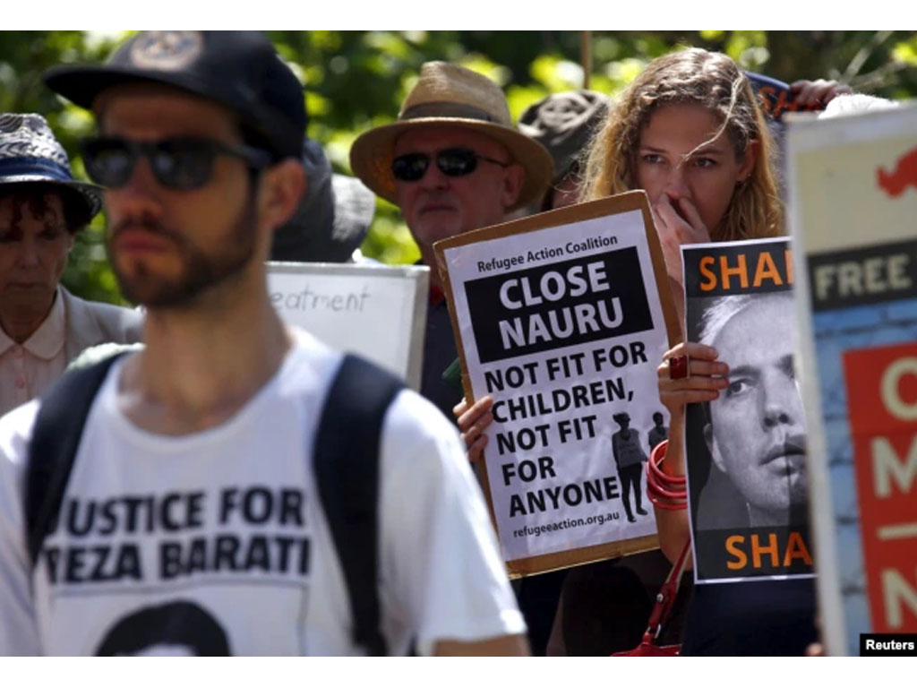unjuk rasa pengungsi di australia