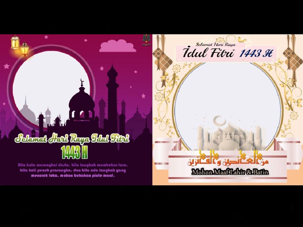 Twibbon ucapan Selamat Idul Fitri