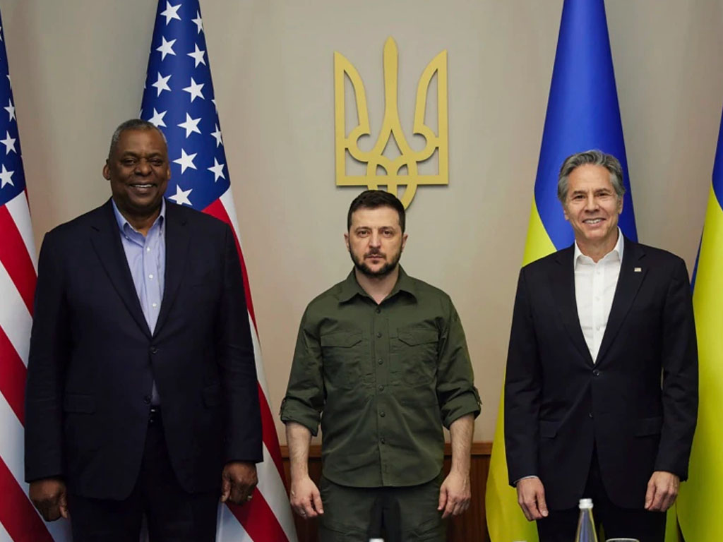 menhan dan menlu as dng presiden ukraina