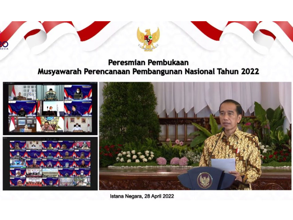 jokowi buka musrembang 2022