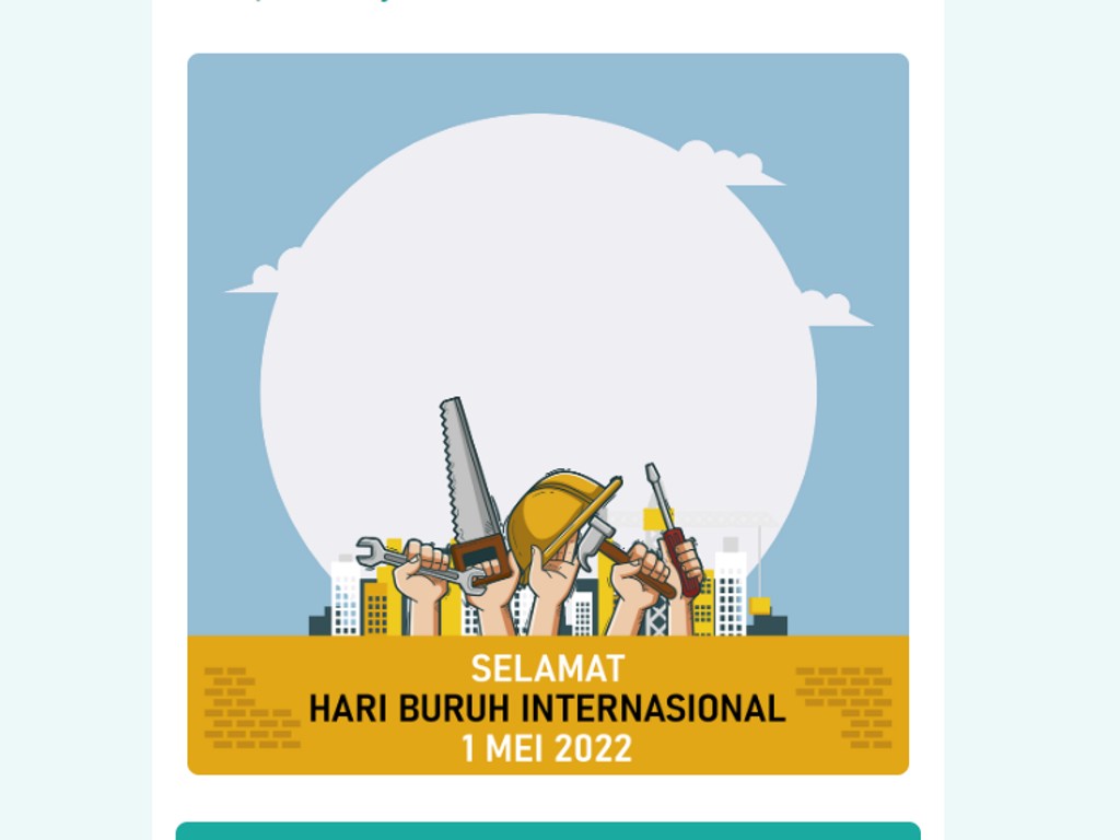 Twibbon hari buruh 2022