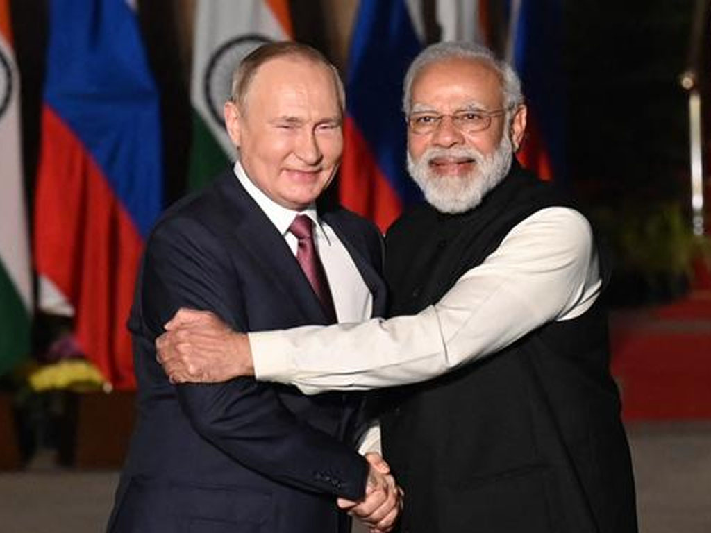 putin dan modi di india