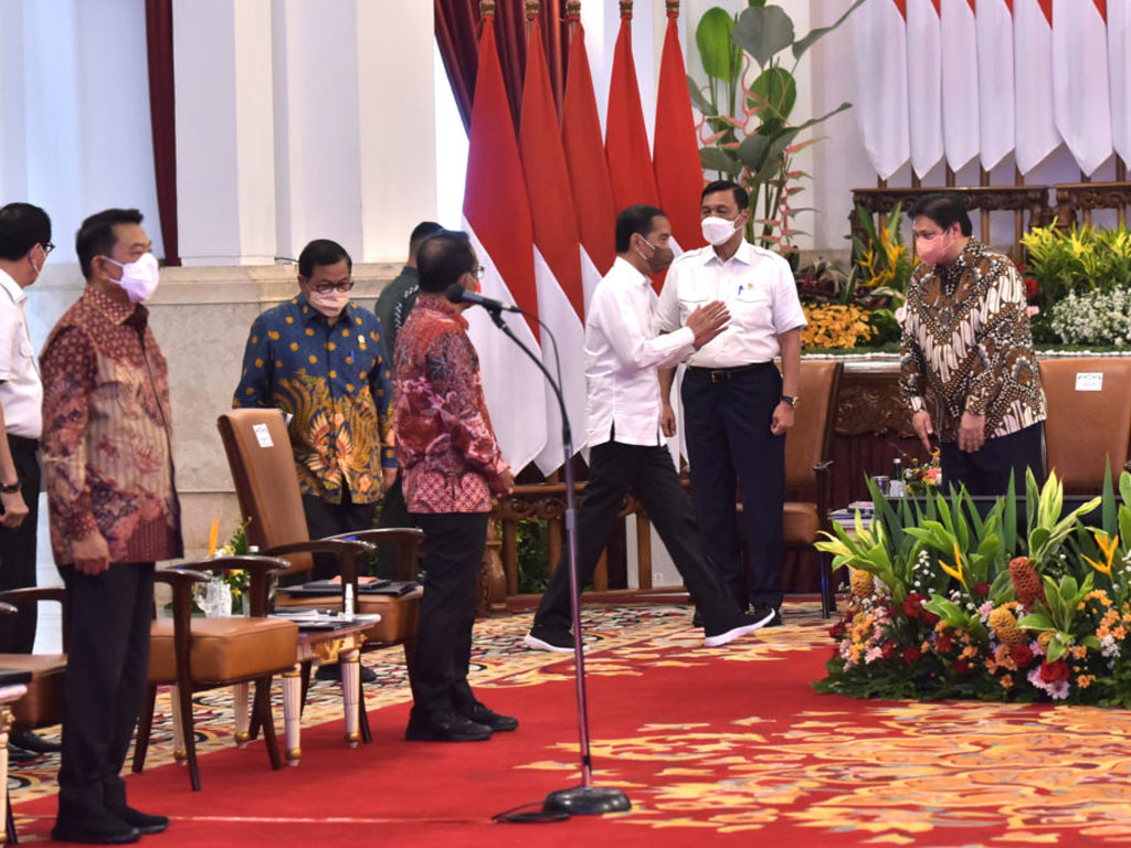Presiden Jokowi di Sidang Kabinet Paripurna