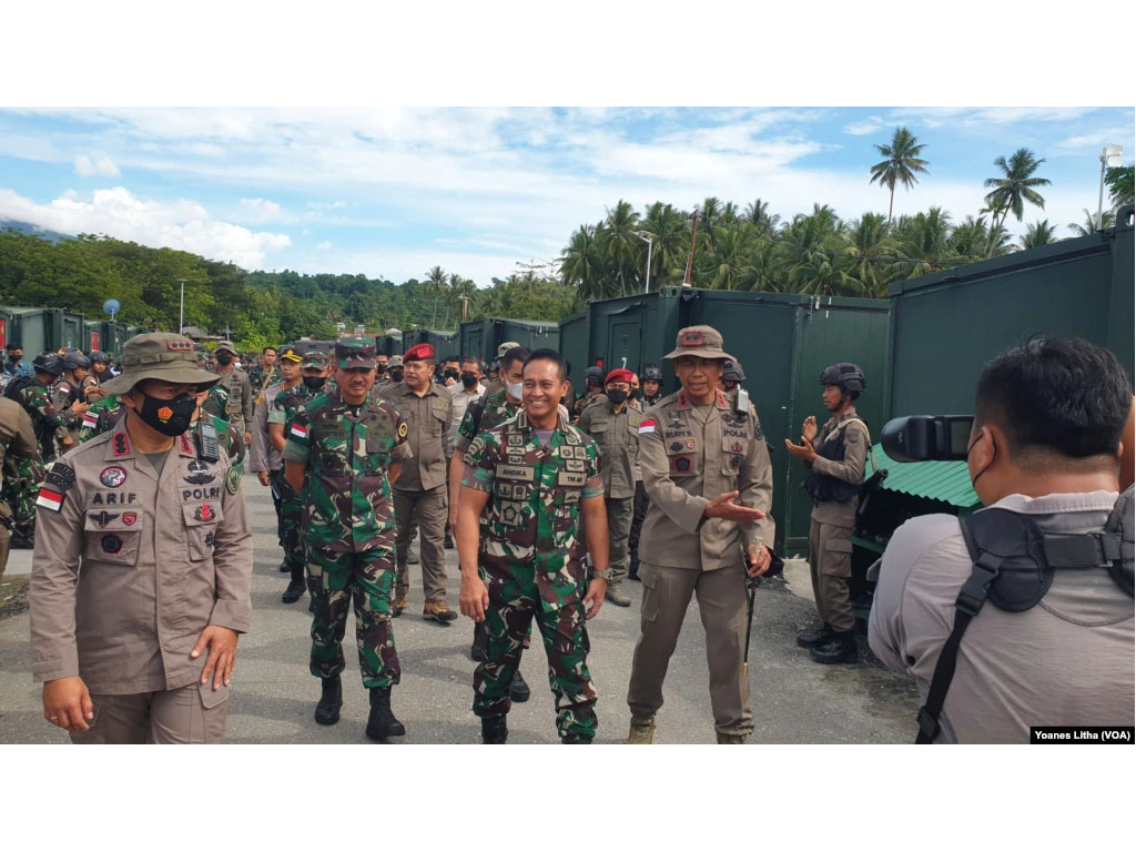 Panglima TNI Jenderal Andika Perkasa di poso