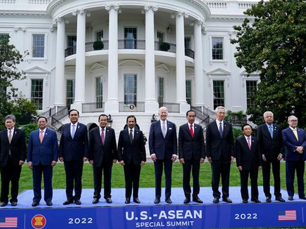 biden sambut pemimpin asean