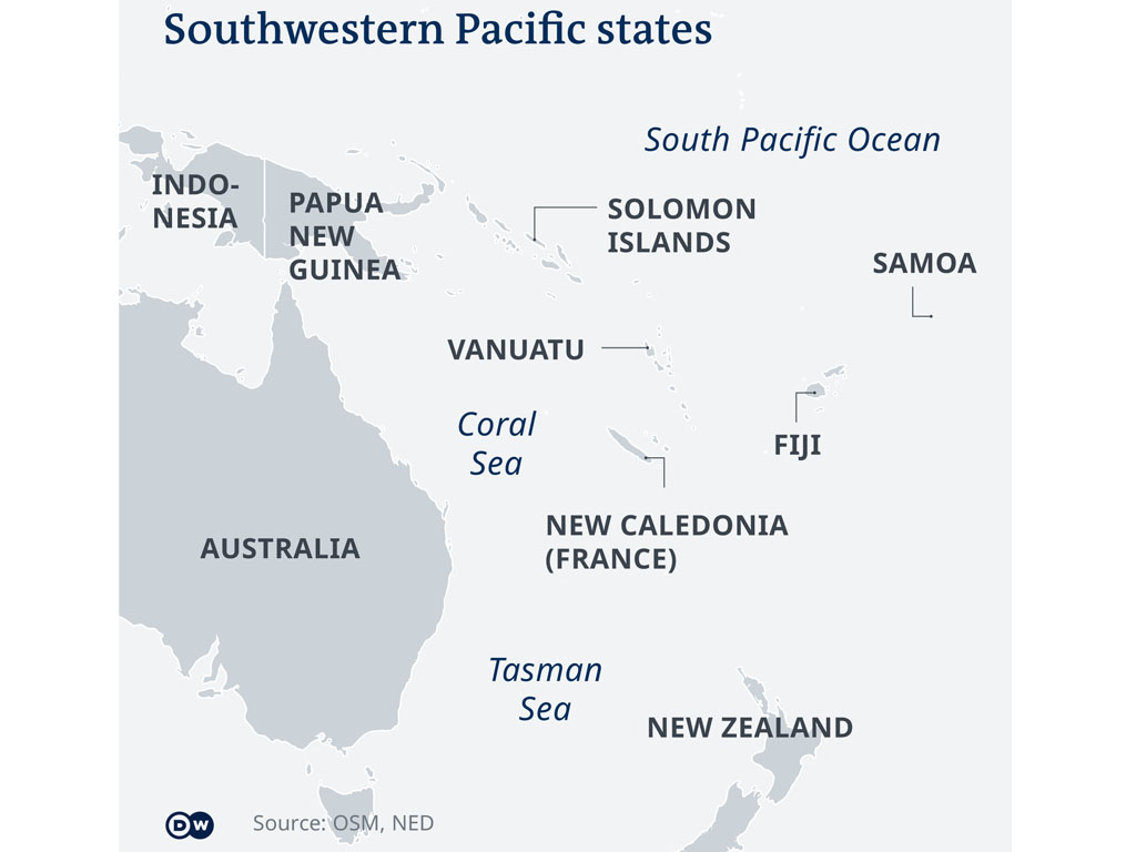 Peta Kepulauan Pasifik