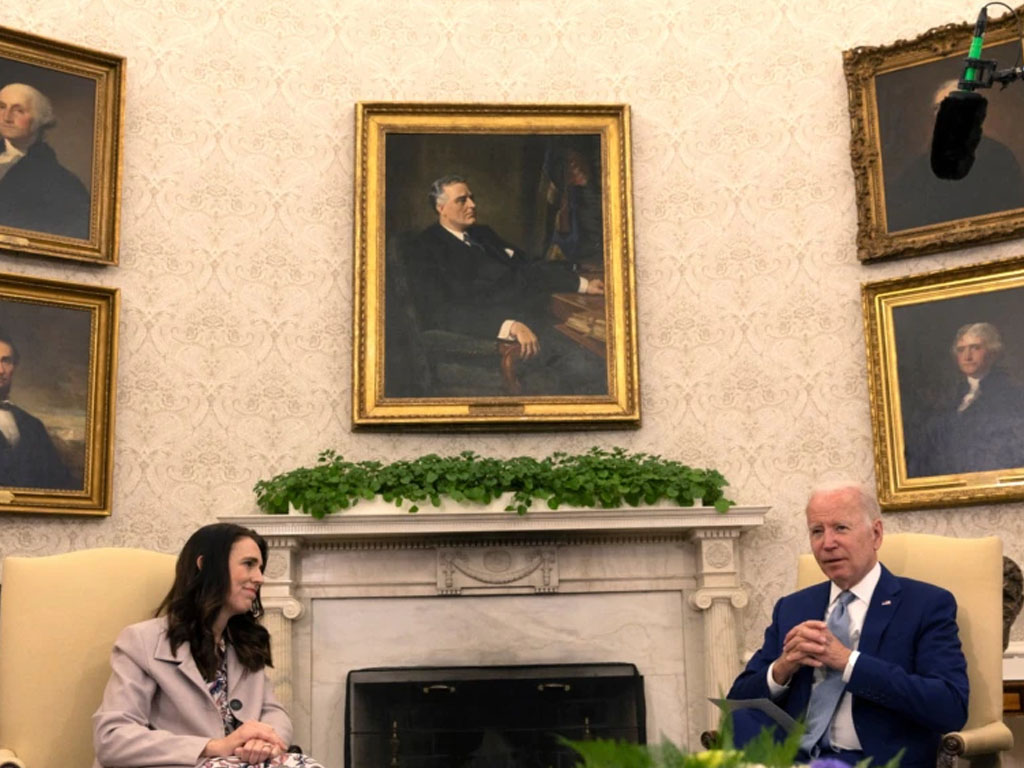 biden terima ardern di gedung putih