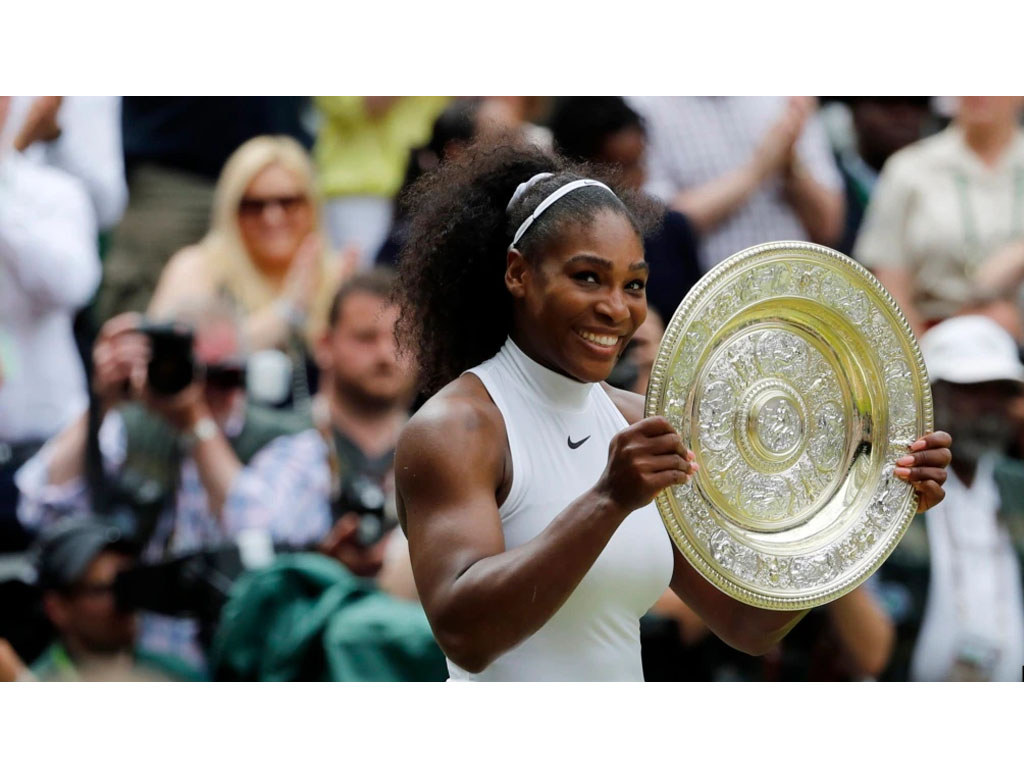 serena dan trofi wimbledon