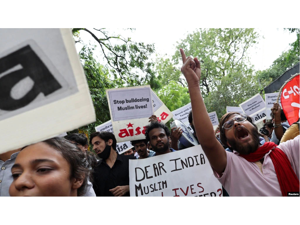 mahasiswa muslim india demo
