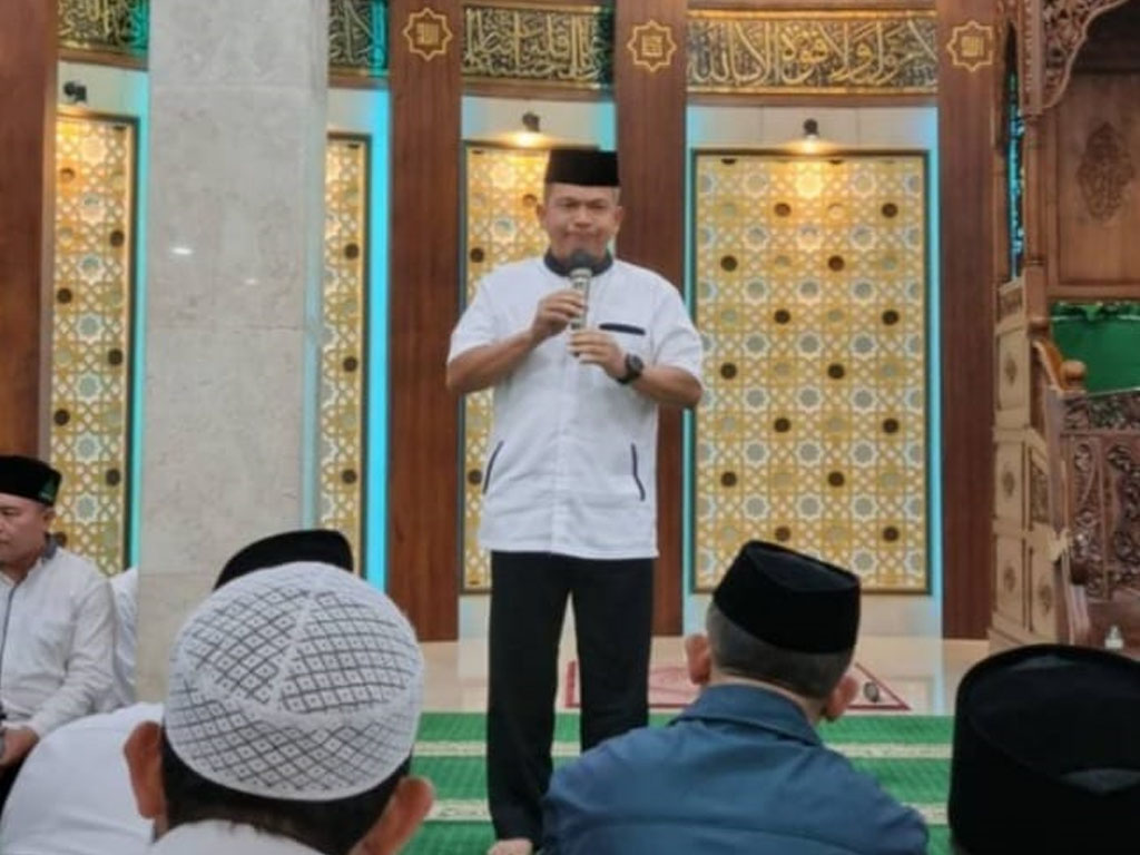 pangdam bb ceramah di masjid al jihad medan baru