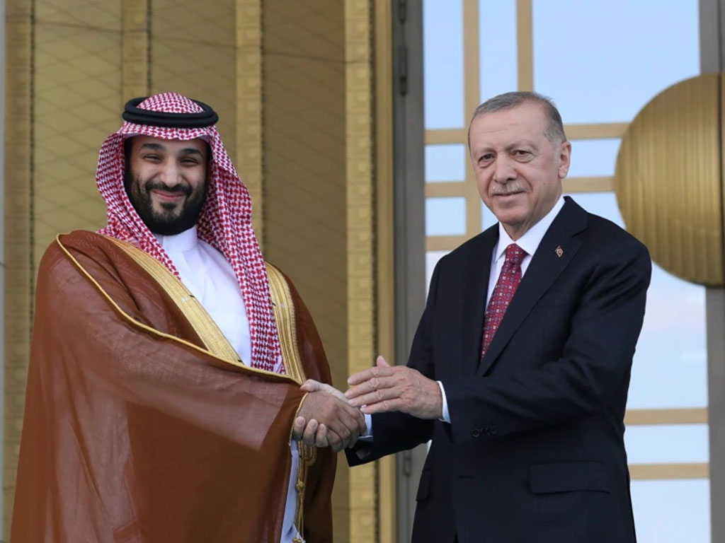 presiden turki dan putra mahkota saudi