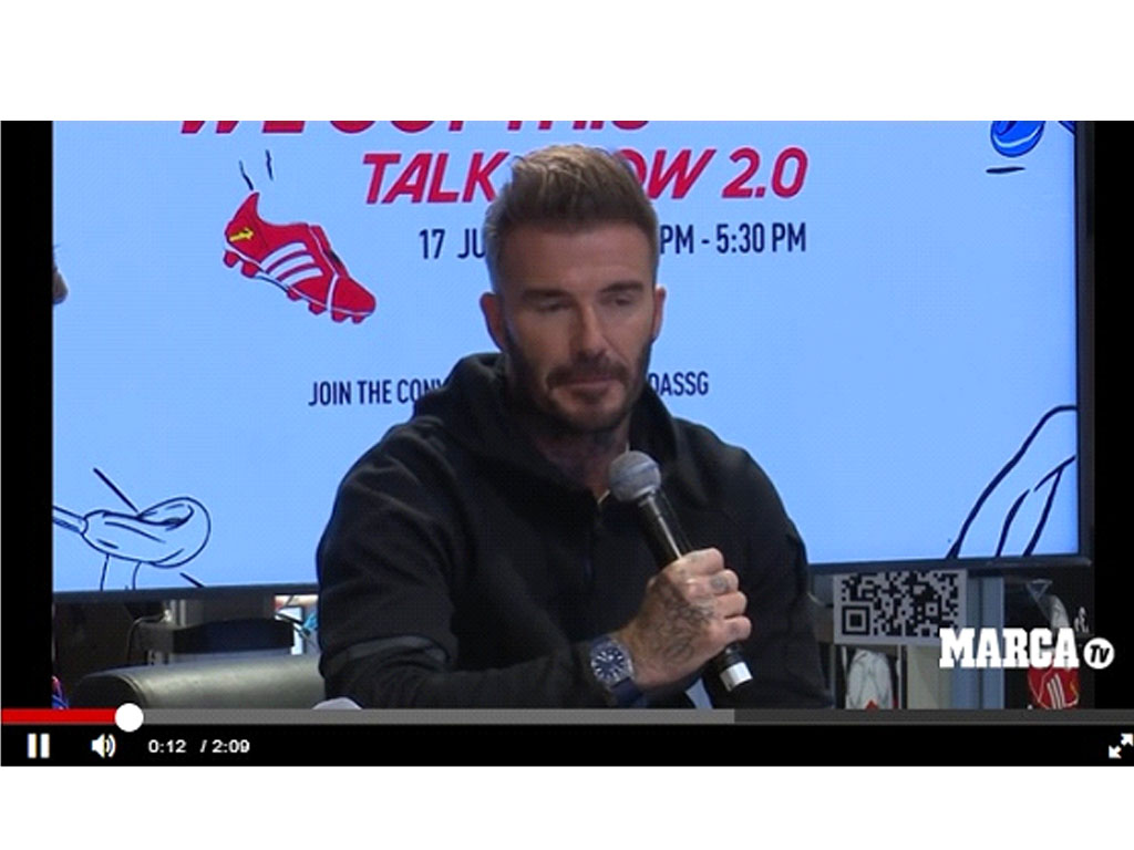 David Beckham di singapura