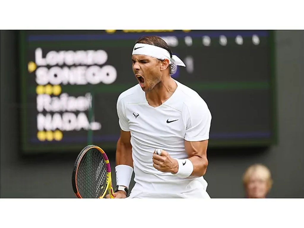 rafael nadal rayakan poin