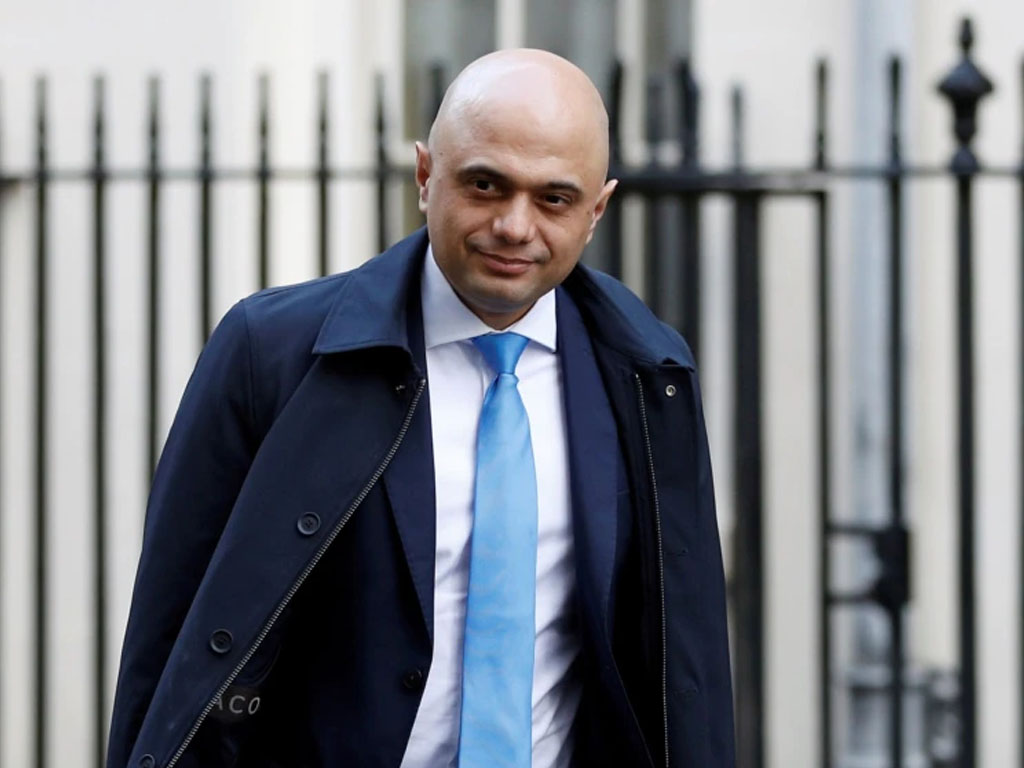 menkes inggris Sajid Javid