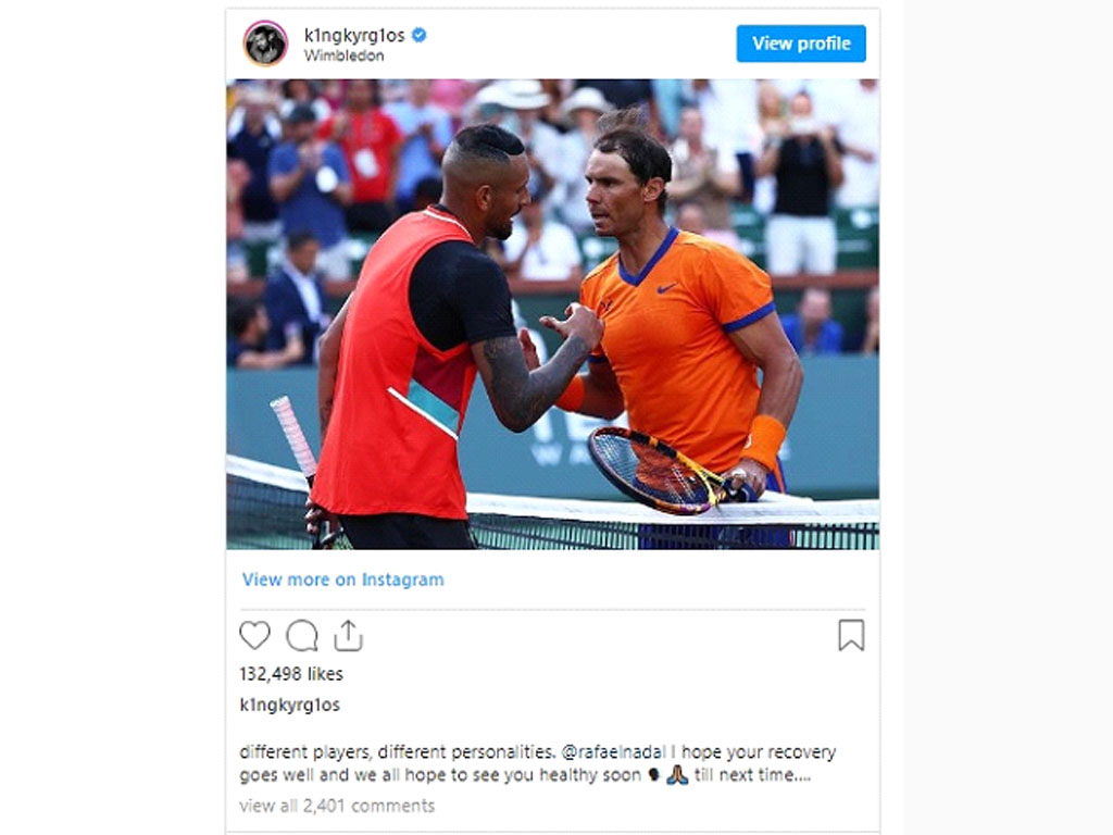 instagram nick kyrgios