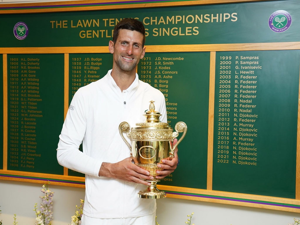 djokovic dng trofi wimbledon 2022