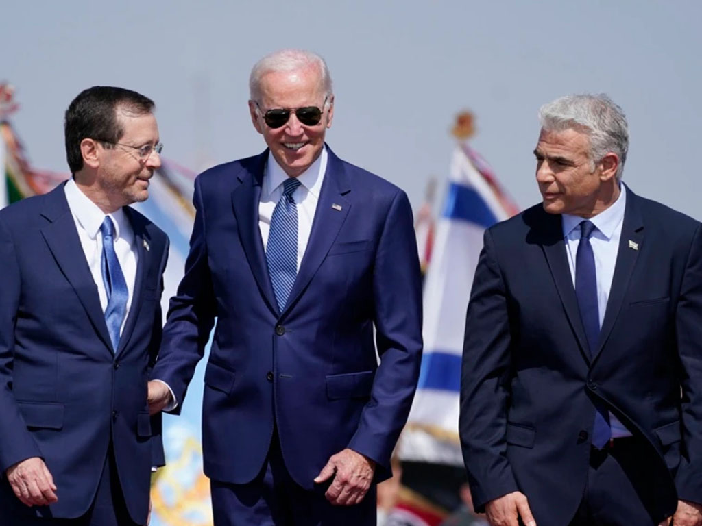 biden tiba di israel