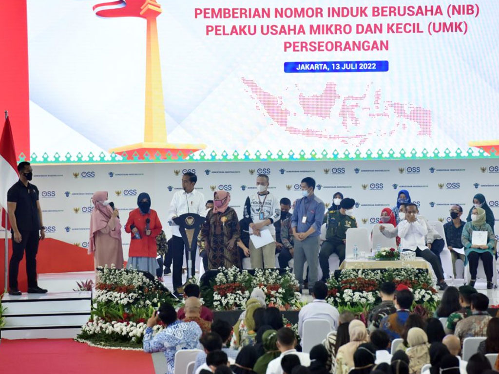 jokowi pemberian NIB ke umk