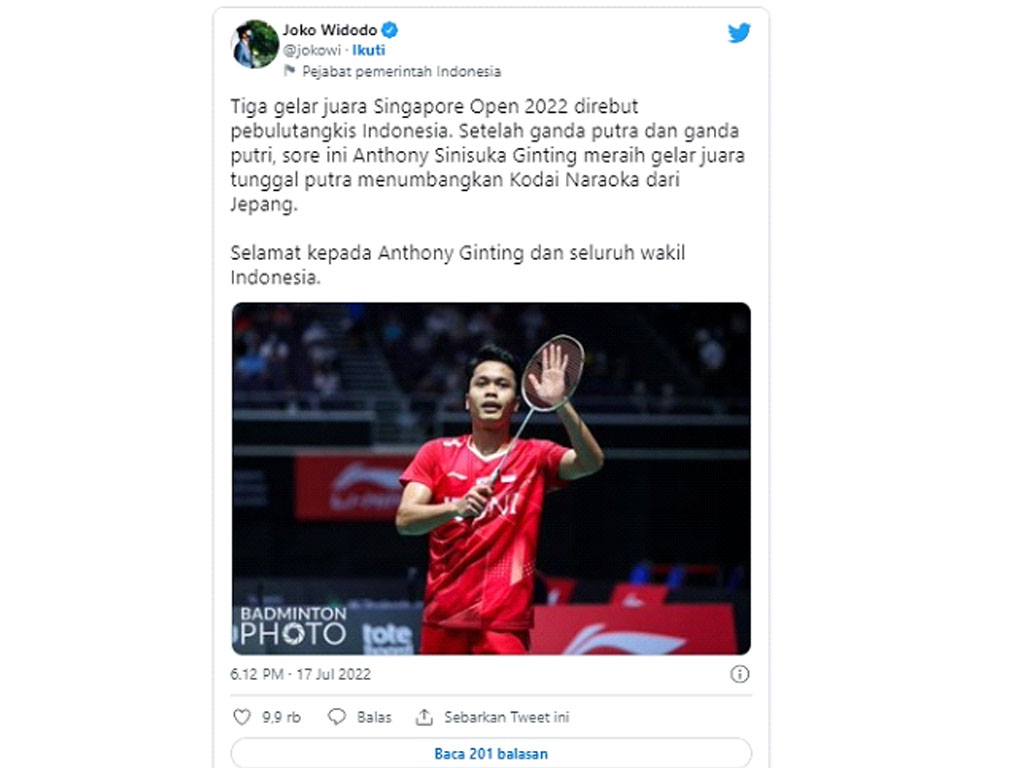 twit jokowi