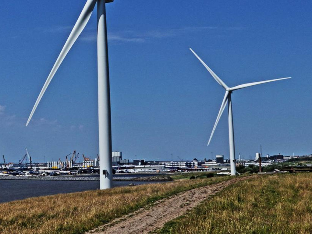 uji coba turbin angin di denmark