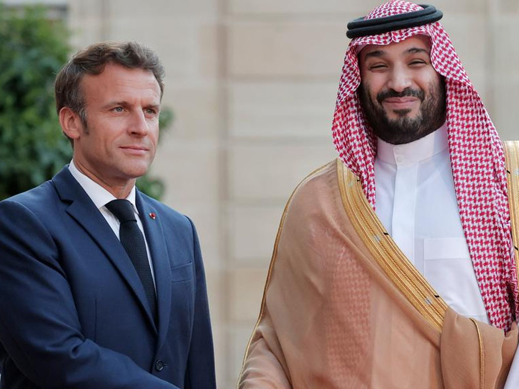 macron dan bin salman